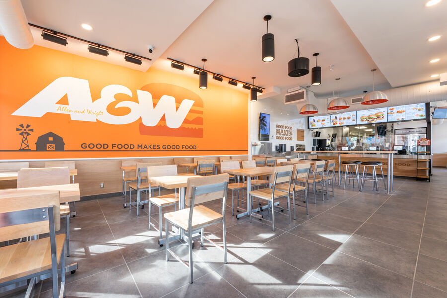 A&W restaurant construction project by Construction by Mirage Las Vegas general contractor
