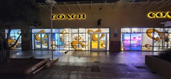 Coach retail store construction project by Construction by Mirage Las Vegas general contractor